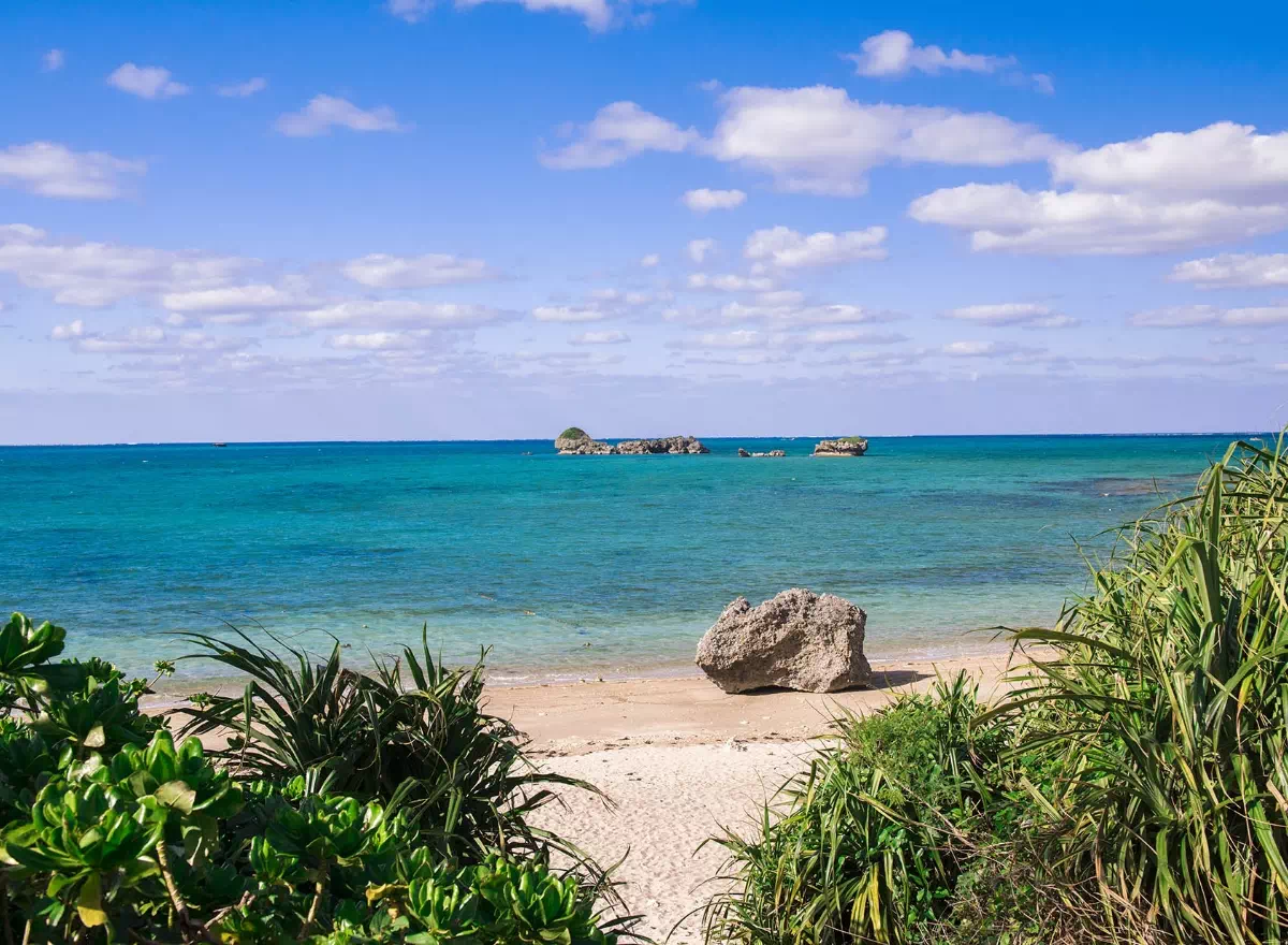 hamahiga island secluded beach