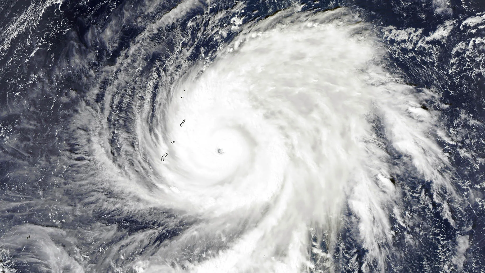 typhoon from above