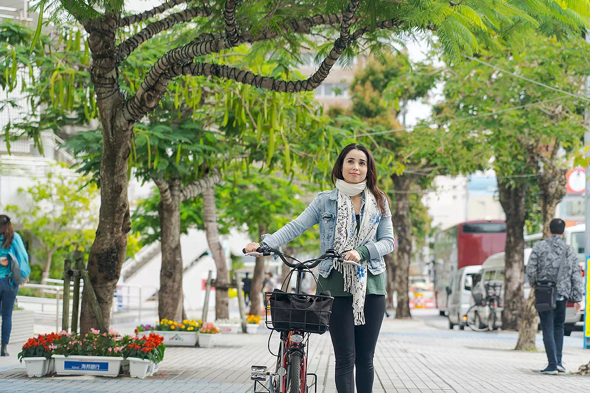 exploring naha by bicycle