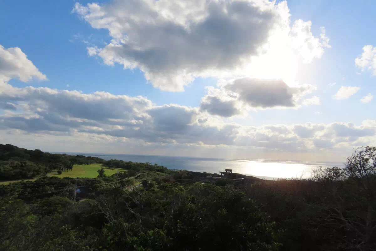 tamagusuku castle ruins view