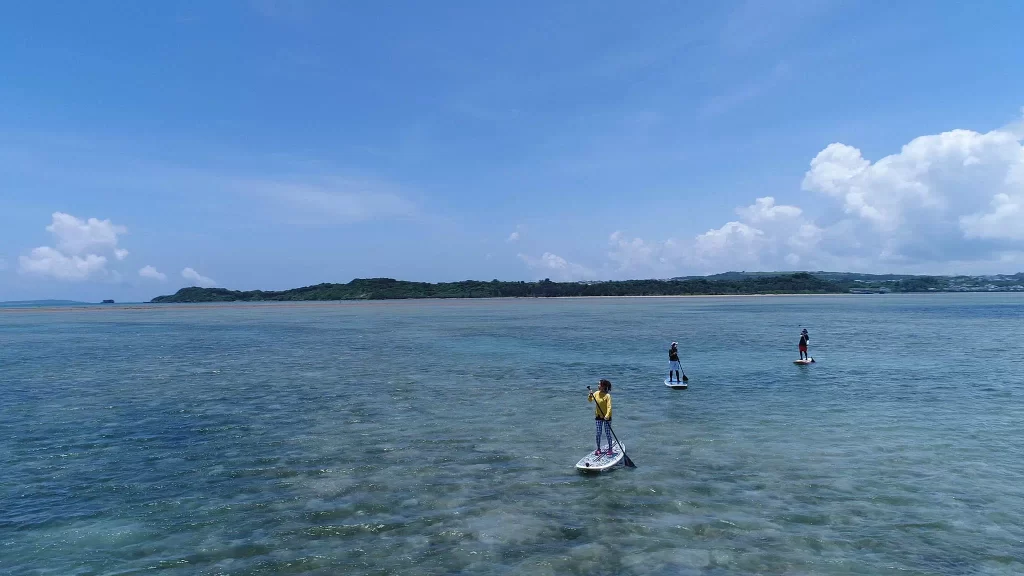 april stand up paddleboarding